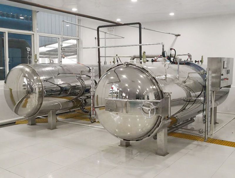 Fully Automatic 2 Retorts Connection Type Autoclave